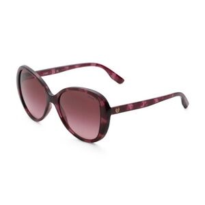 Chaps Women's Cp5008 Butterfly Sunglasses Shiny Rose Havana Gradient Dark Violet